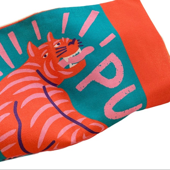 Tiger Pillow Cover | Pink / Orange Jungle Decor NWT - Picture 14 of 14